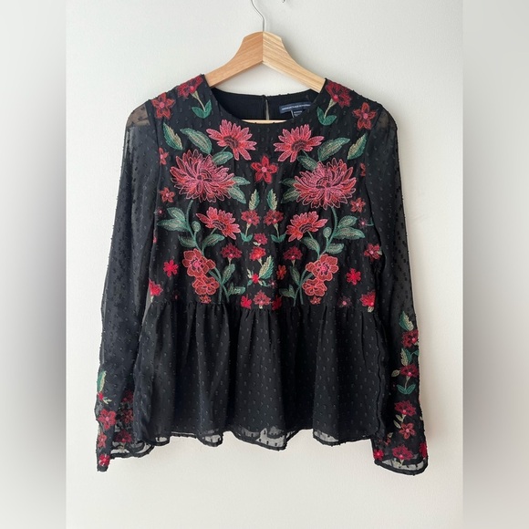 American Eagle Embroidered Floral Blouse - Picture 2 of 5
